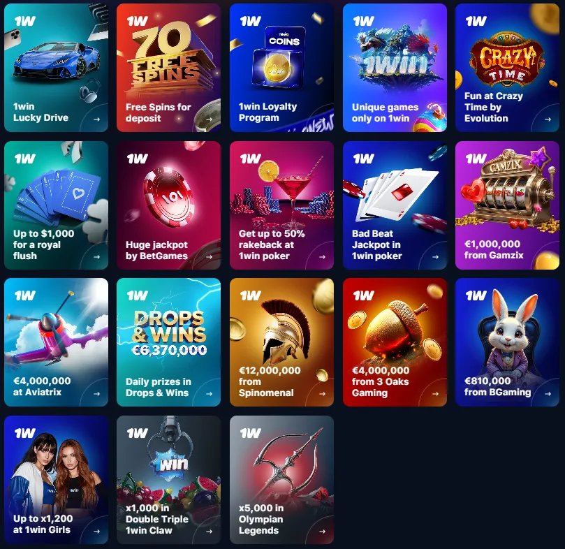 1win promotions Pakistan